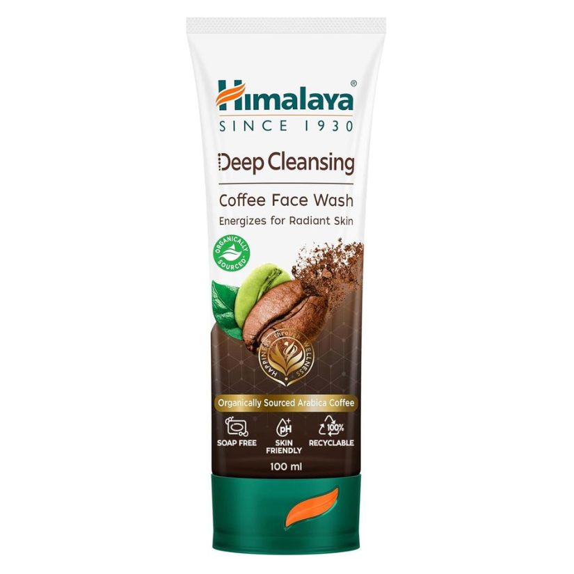 Himalaya Deep Cleansing Coffee Face Wash Polyphenols Rich for Daily Care 100ml